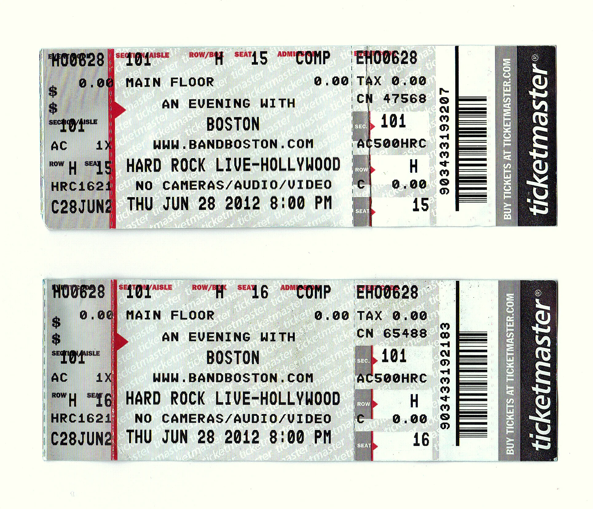 Ticket · Jun 28, 2012