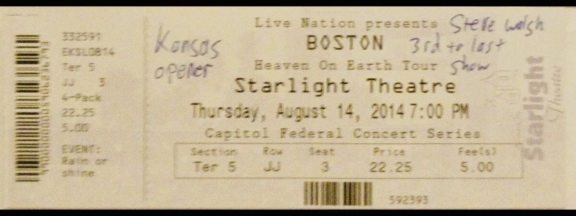 Ticket · Aug 14, 2014
