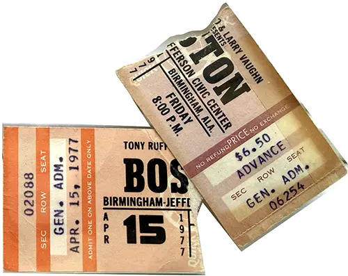 Ticket · Apr 15, 1977