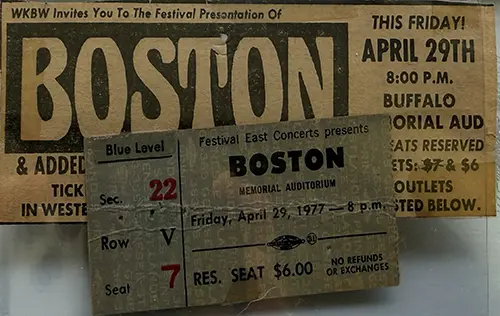 Ticket · Apr 29, 1977