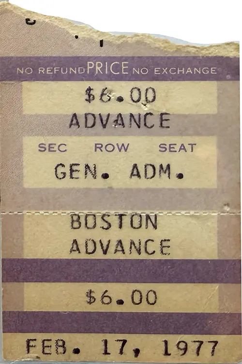 Ticket · Feb 17, 1977