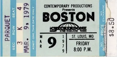 Ticket · Mar 9, 1979