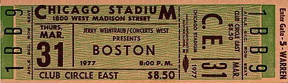 Ticket · Mar 30, 1977