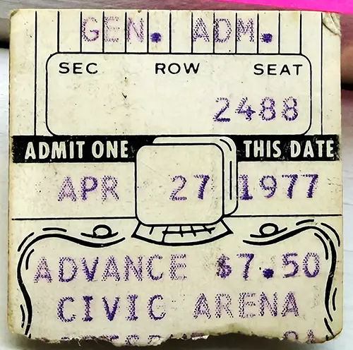 Ticket · Apr 27, 1977