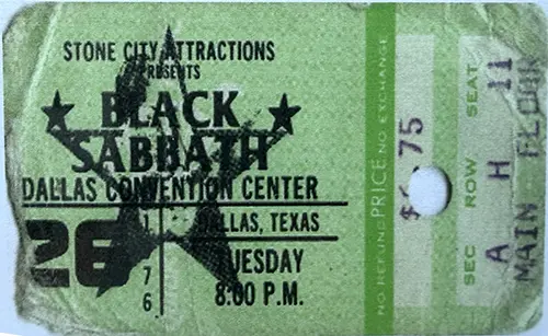 Ticket · Oct 26, 1976