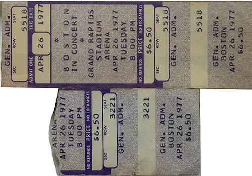 Ticket · Apr 26, 1977