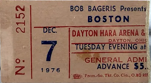 Ticket · Dec 7, 1976