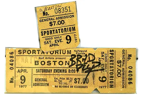 Ticket · Apr 9, 1977
