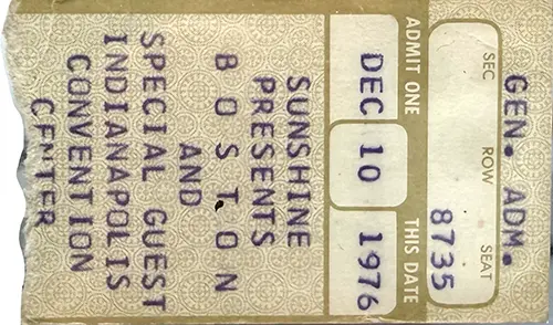 Ticket · Dec 10, 1976