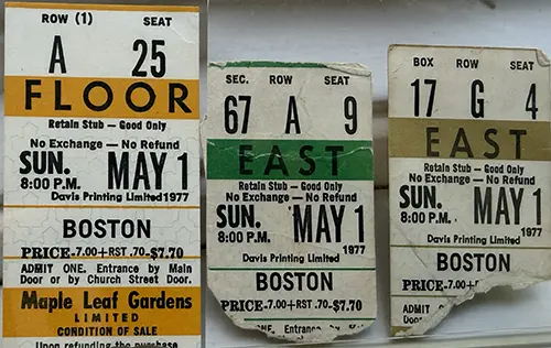 Ticket · May 1, 1977