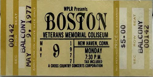 Ticket · May 9, 1977