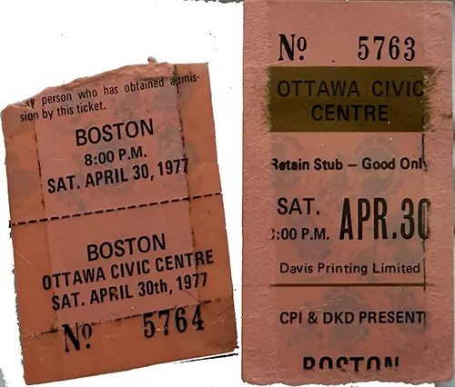 Ticket · Apr 30, 1977