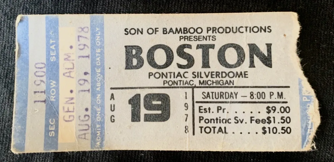 Ticket · Aug 19, 1978