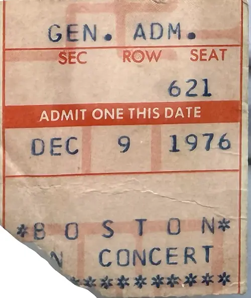 Ticket · Dec 9, 1976