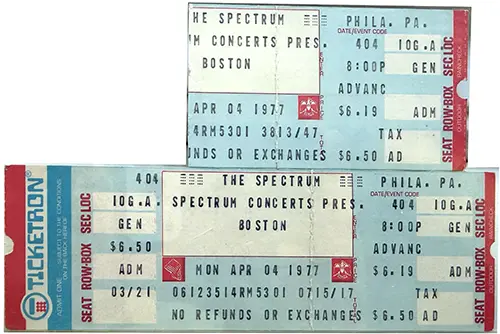 Ticket · Apr 4, 1977