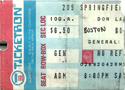 Ticket · Feb 5, 1977