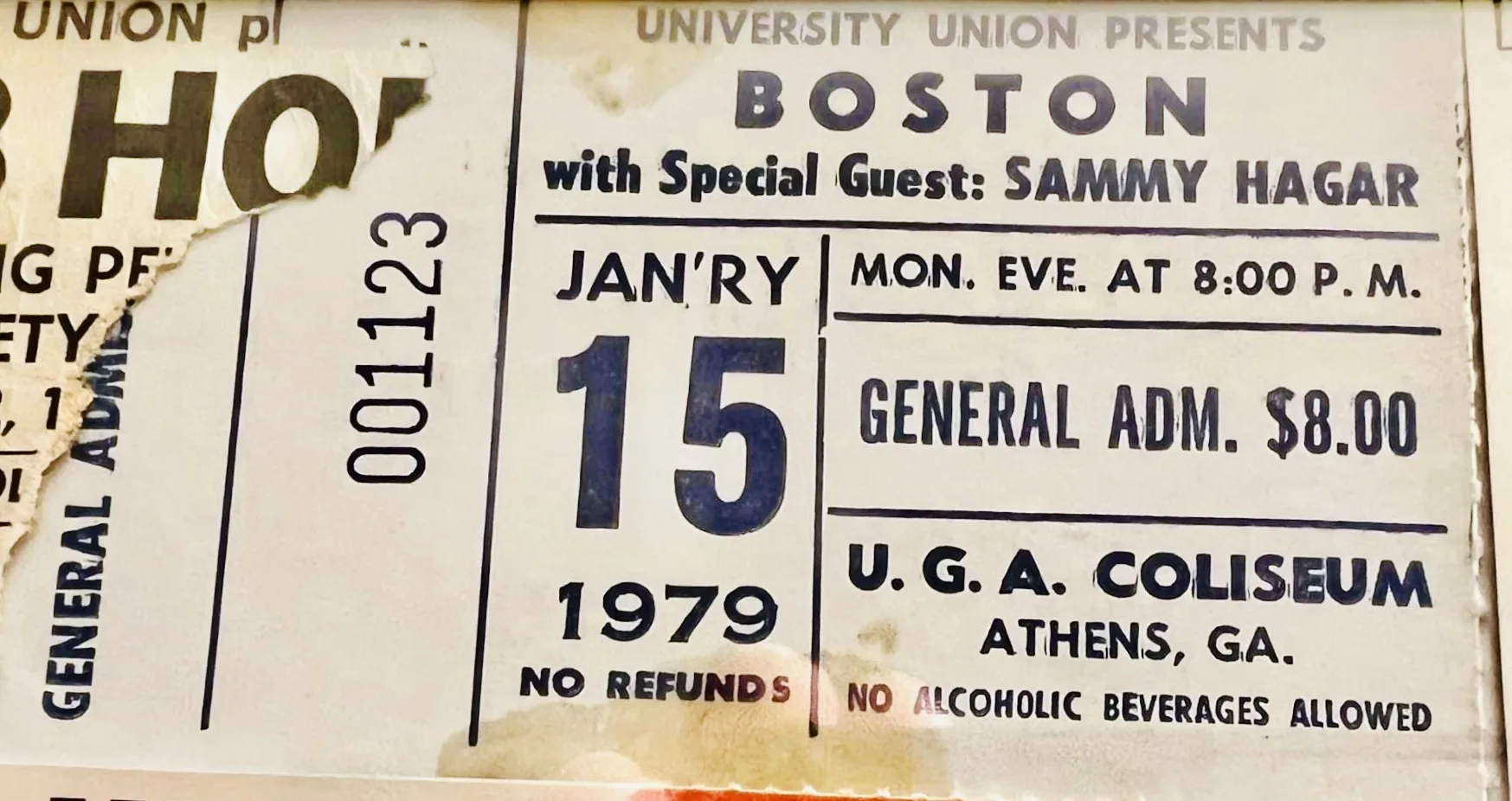 Ticket · Jan 15, 1979