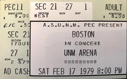 Ticket · Feb 17, 1979
