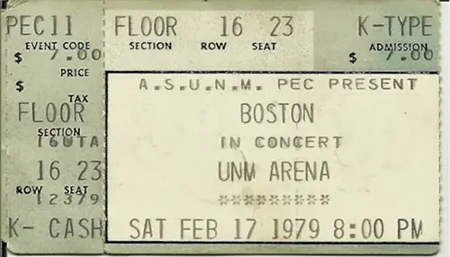 Ticket · Feb 17, 1979