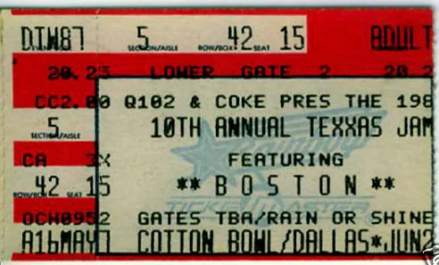 Ticket · Jun 20, 1987