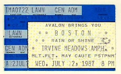 Ticket · Jul 22, 1987