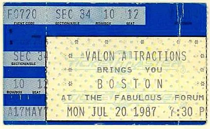Ticket · Jul 20, 1987
