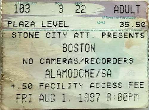 Ticket · Aug 1, 1997