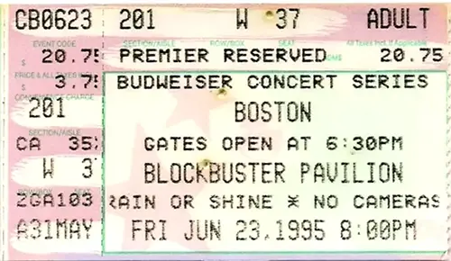Ticket · Jun 23, 1995