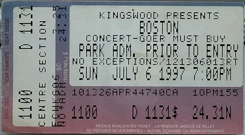 Ticket · Jul 6, 1997