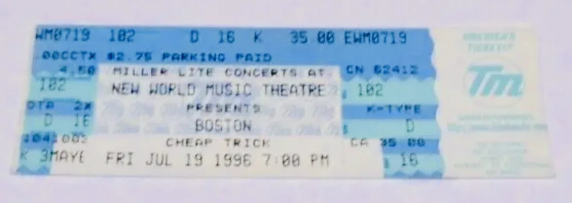 Ticket · Jul 19, 1996