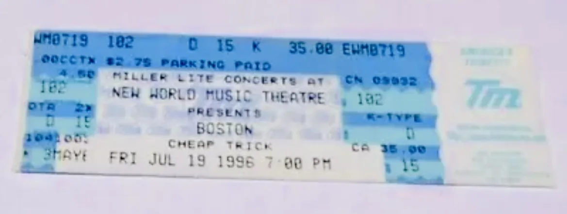 Ticket · Jul 19, 1996