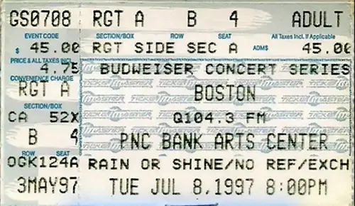 Ticket · Jul 8, 1997