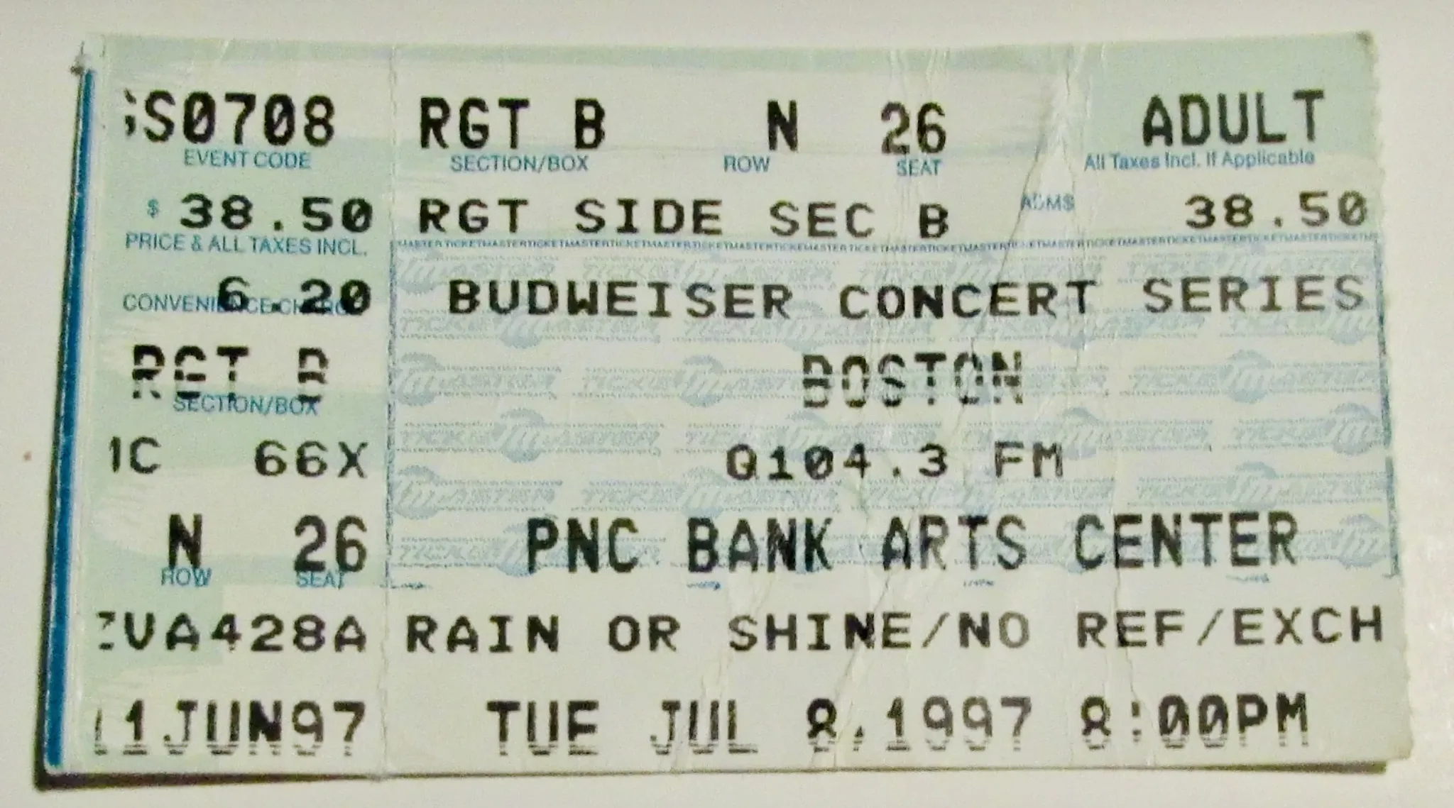 Ticket · Jul 8, 1997