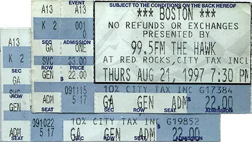 Ticket · Aug 21, 1997