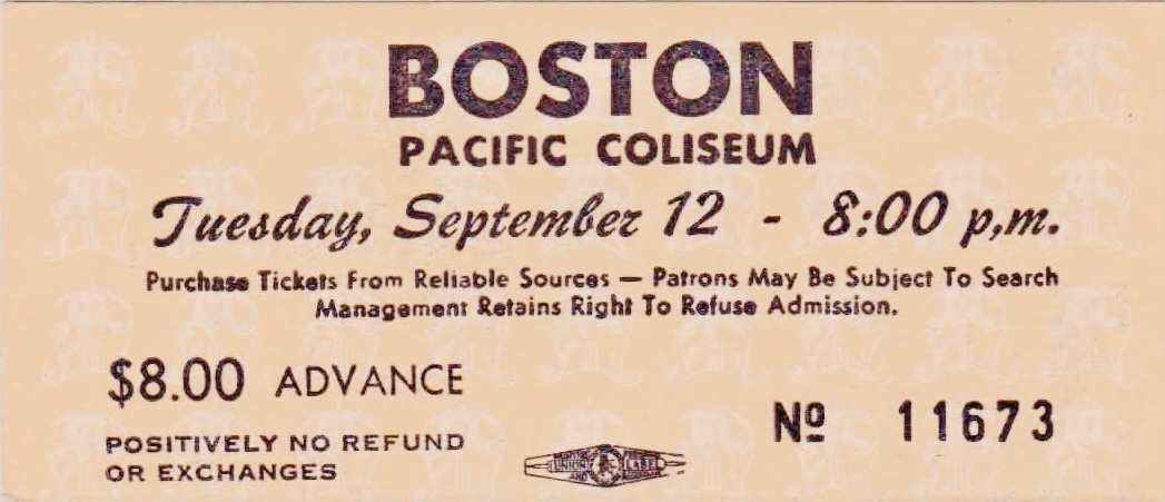 Ticket · Sep 12 1978